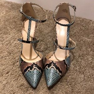 Nine West Snakeskin Pumps